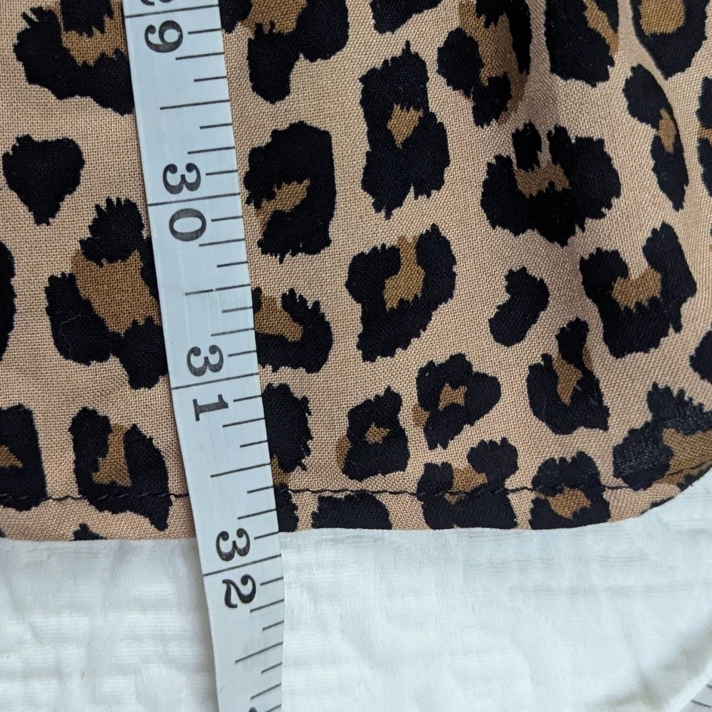 Altar'd State Leopard Print Tiered Mini Dress Women's Size S - Picture 5 of 11